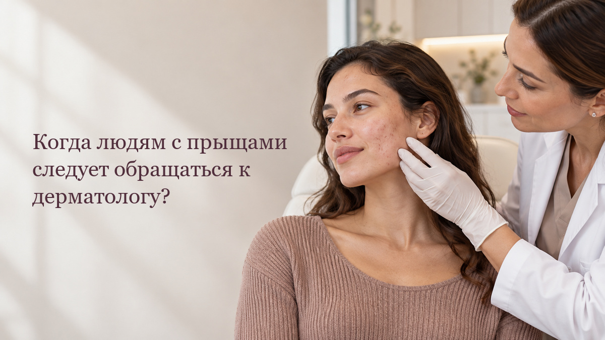 Когда людям с прыщами следует обращаться к дерматологу?