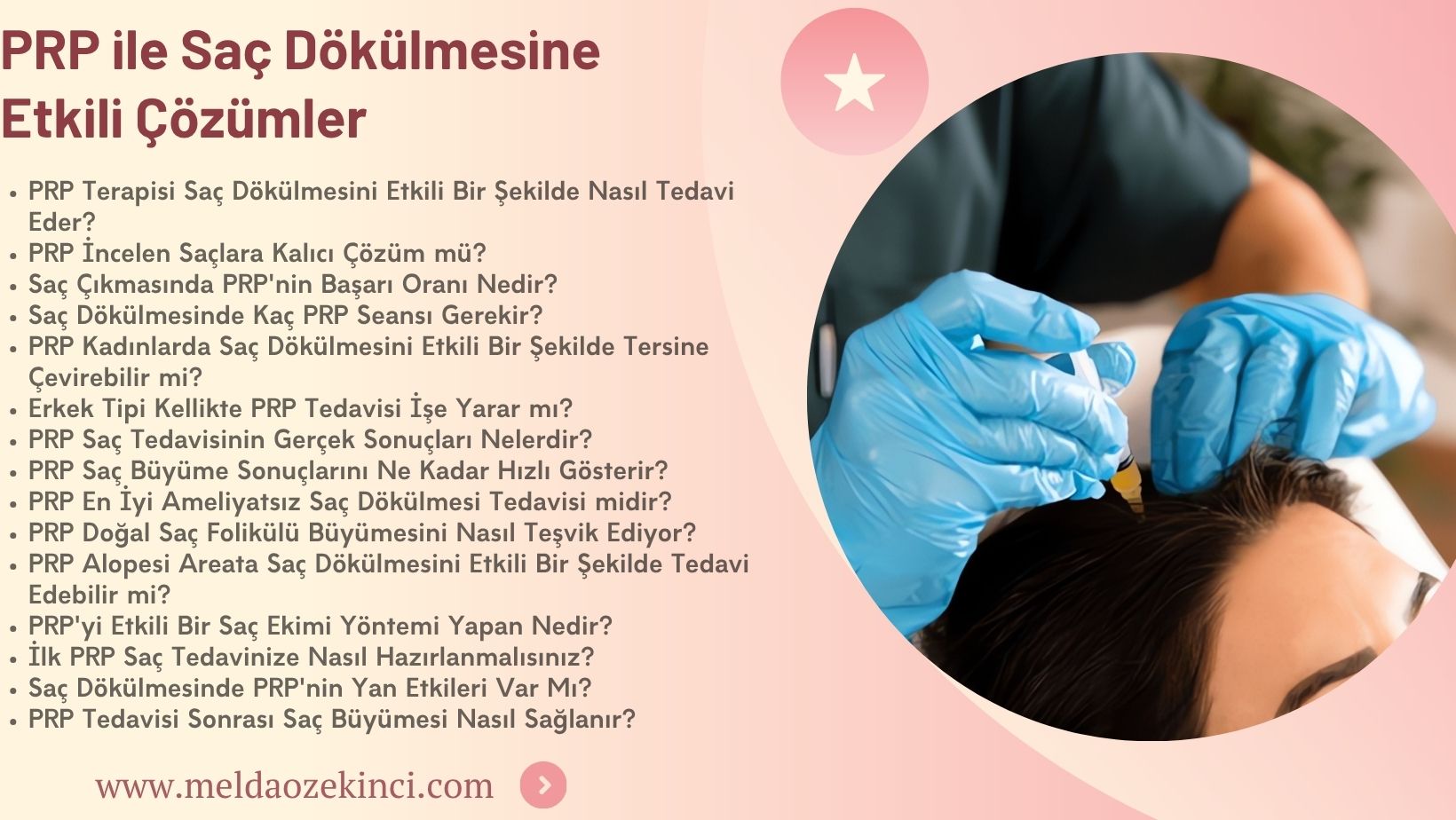 PRP ile Saç Dökülmesine Etkili Çözümler