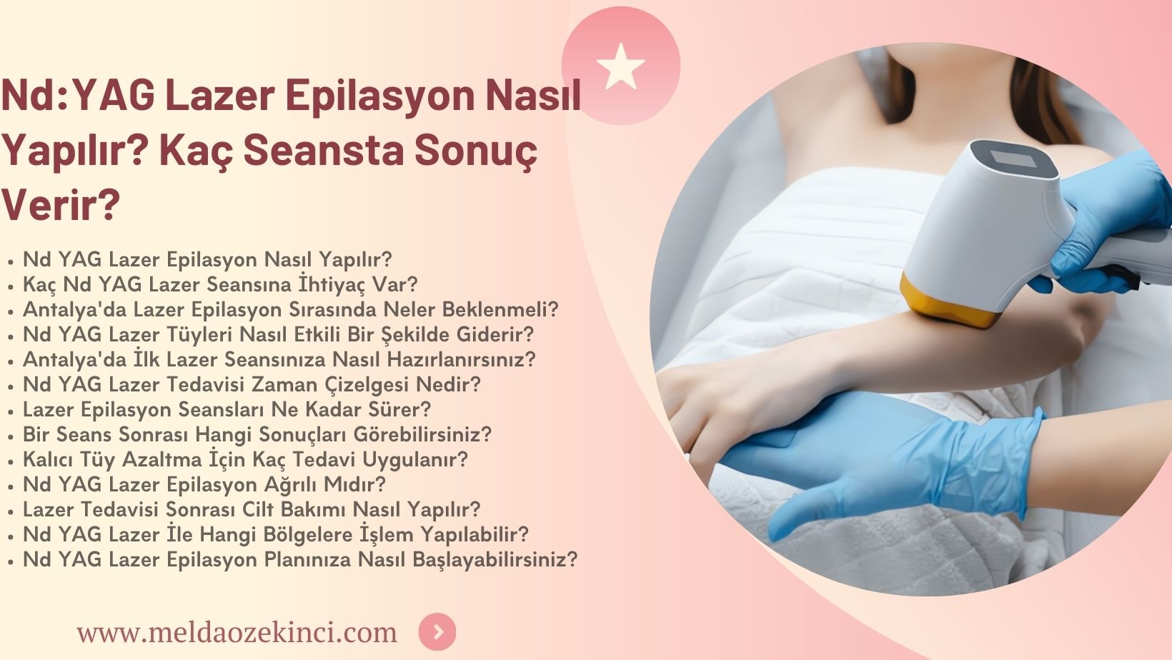Nd - YAG Lazer Epilasyon Nasıl Yapılır? Sonuçları Görmek İçin Kaç Seans Gerekir?