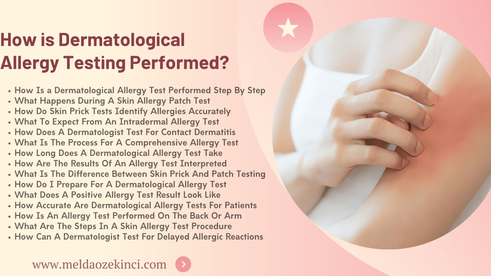 Как проводится дерматологический тест на аллергию?