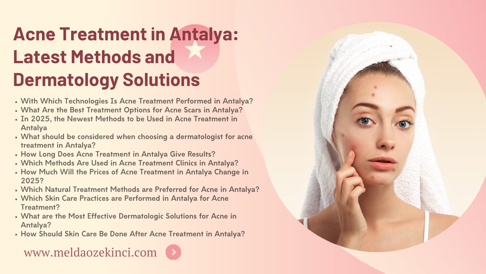 Acne treatment in Antalya: The latest methods and dermatological solutions