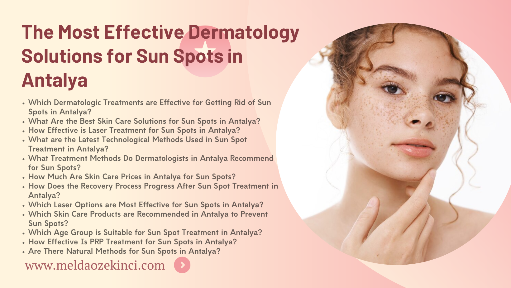 The most effective dermatological solutions for sunspot treatment in Antalya