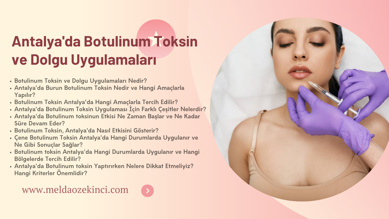 Antalya'da Botulinum Toksin ve Dolgu Uygulamaları